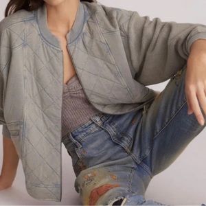 Anthropologie Pilcro oversized bomber jacket